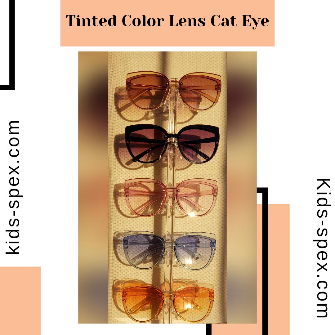 Tinted Color Lens Cat Eye